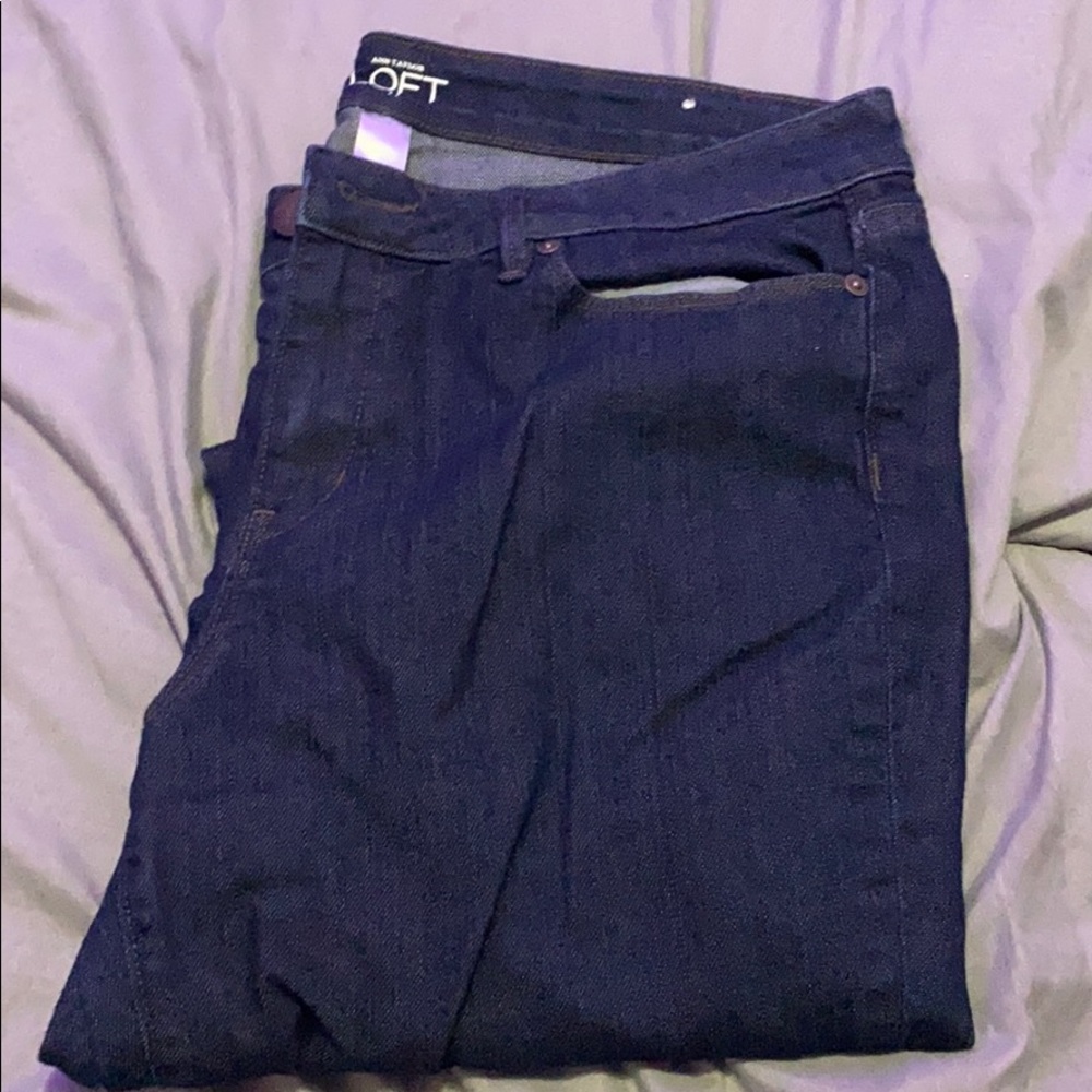 Loft Dark blue jeans size 12